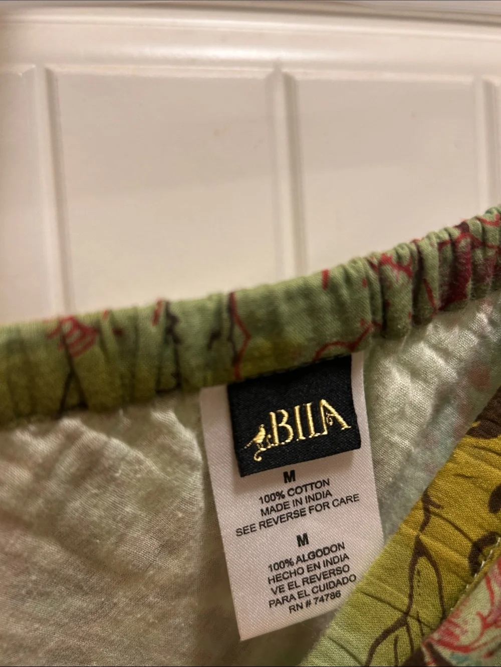 Bila Patchwork M Tiered Maxi Skirt — Green, Blue, Pink, Yellow - Picture 2 of 5